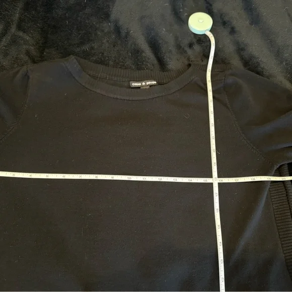 Cable & Gauge Women's Black Tunic Boat Neck Sweater. XL. - Picture 4 of 4